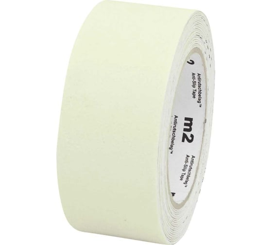 Изображение товара Противоскользящая фотолюминесцентная лента Mehlhose GmbH белый цвет, 50 мм х 6 м M1NR050060