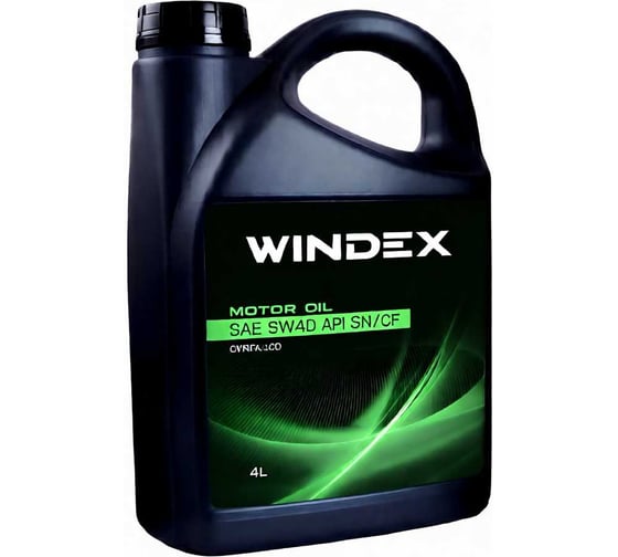 Изображение товара Масло моторное SAE 5W40 SN/CF 4л WINDEX MM10290W