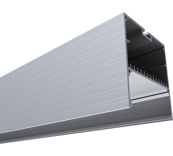 Изображение товара П-образный подвесной алюминиевый профиль Apeyron для LED ленты серебро, 70х70мм 08-28-01