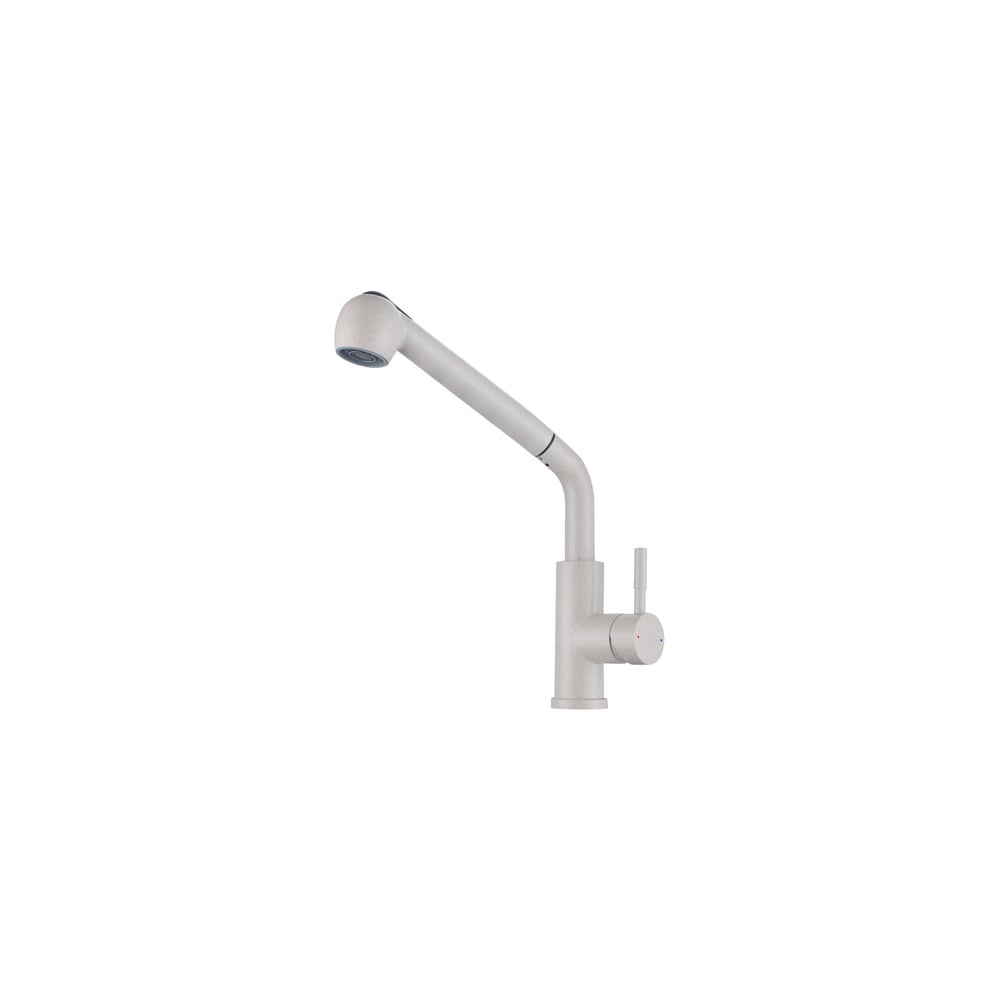 Изображение товара Смеситель для кухни ViEiR высокий однорычажный с выдвижной лейкой нержавеющая сталь светло-бежевый для мойки и работы в кухонной зоне V15027-B