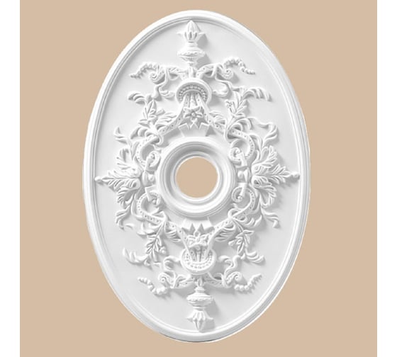 Изображение товара Потолочная розетка Decomaster 780х540 мм, d внутренний 95 мм, h=45 мм DR 19