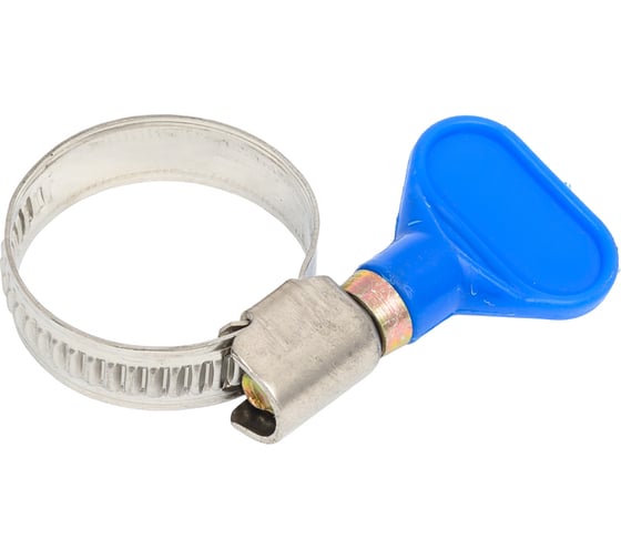 Изображение товара Хомут ViEiR 16–27 мм (12шт) червячный из нержавеющей стали бабочка VER16-27C