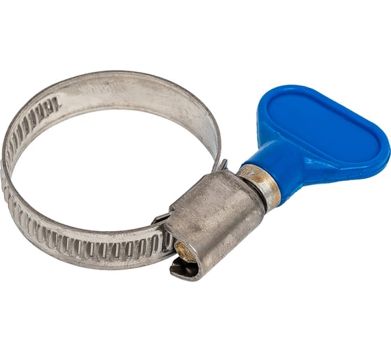 Изображение товара Хомут ViEiR 20–32 мм (12шт) червячный из нержавеющей стали бабочка VER20-32C