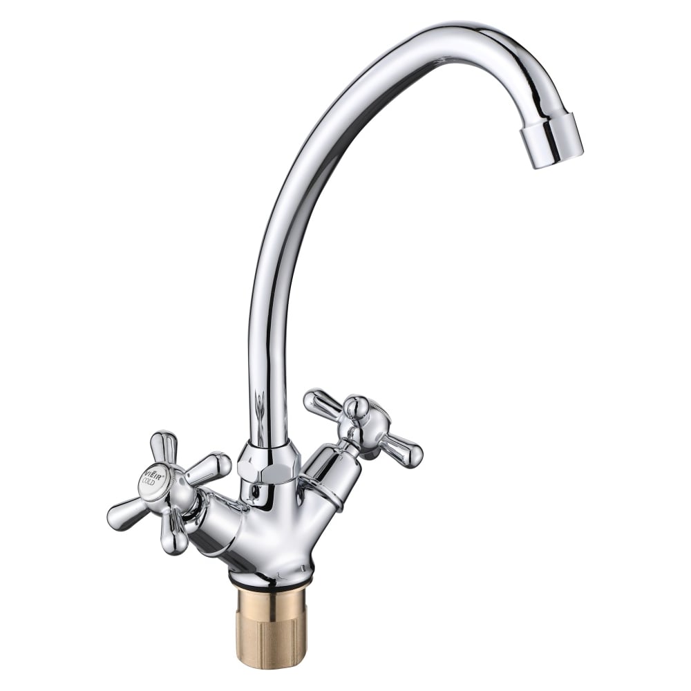 Изображение товара Двухрычажный смеситель для кухни ViEiR с поворотным изливом хром V120122