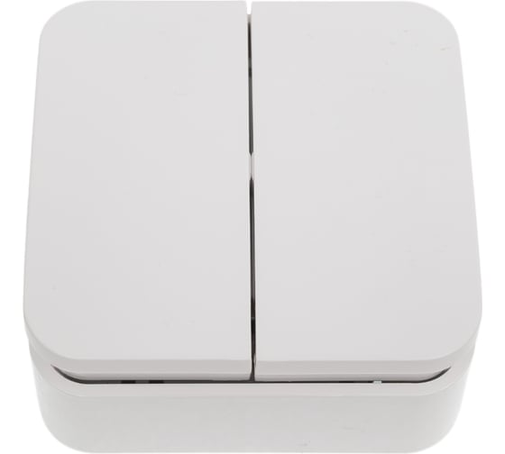 Изображение товара 2-клавишный выключатель Systeme Electric Blanca наружный, Белый, 10А, 250B SE BLNVA105021