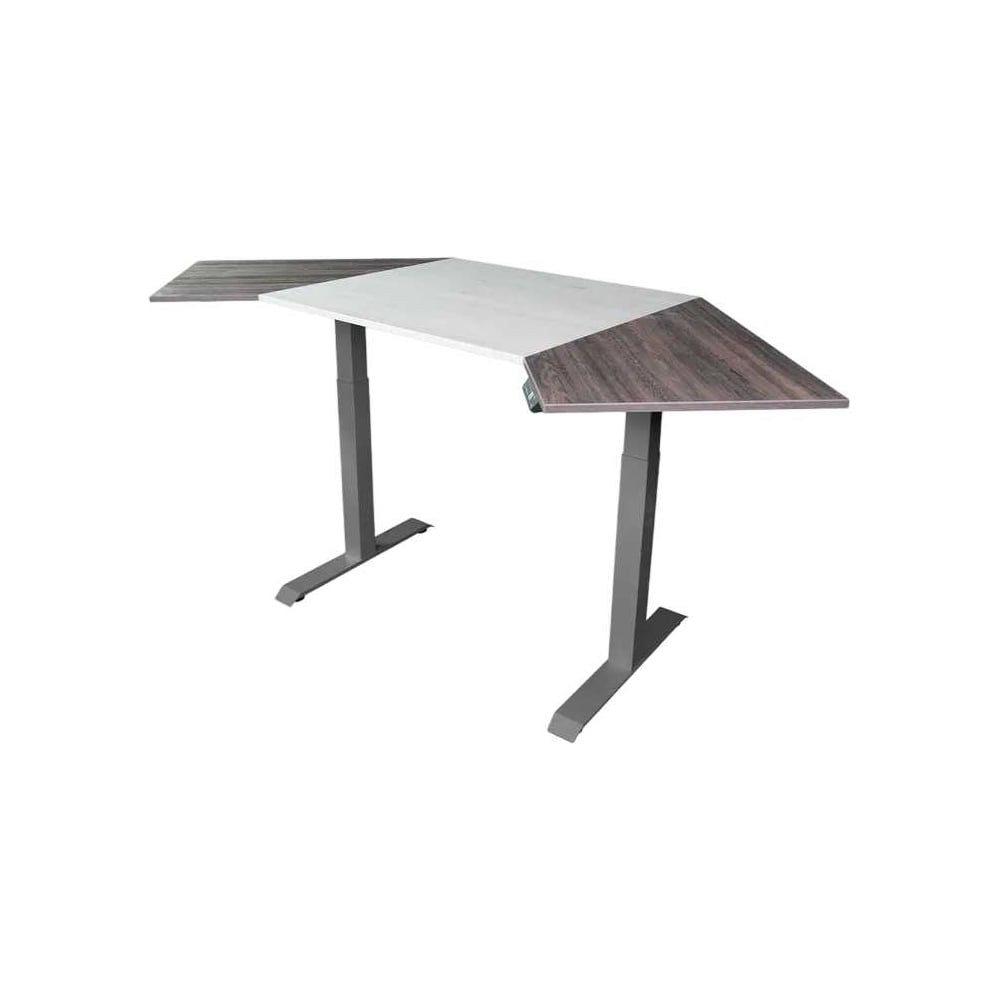 Изображение товара Угловой дизайн-стол с регулируемой высотой StolStoya Аэростол Модель SE211GAERMPM