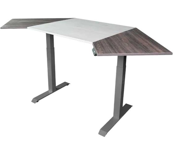 Изображение товара Угловой дизайн-стол StolStoya с регулируемой высотой Аэростол на раме Мотор SE211GAERMPM