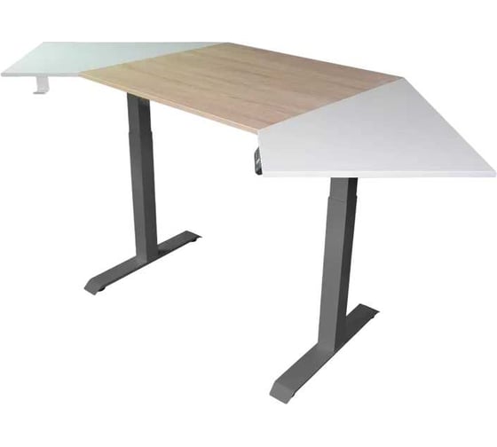 Изображение товара Угловой дизайн-стол StolStoya с регулируемой высотой Аэростол на раме Мотор SE211GAERDSWDS