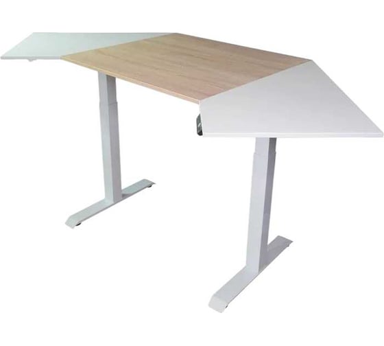 Изображение товара Угловой дизайн-стол StolStoya с регулируемой высотой Аэростол на раме Мотор SE211WAERDSWDS