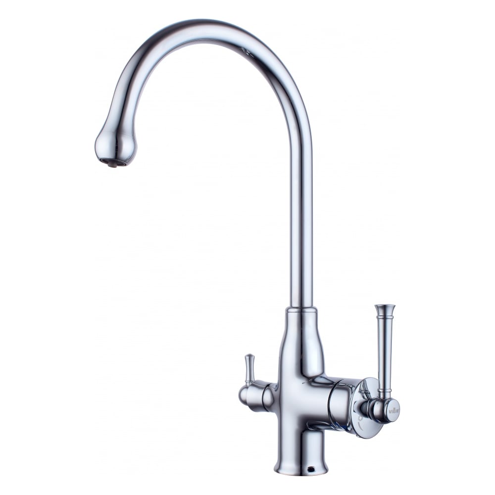 Изображение товара Высокий однорычажный кухонный смеситель ViEiR V273525 хром стиль ретро