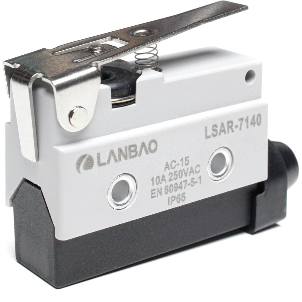 Изображение товара Kонцевой выключатель мгновенного действия Lanbao LSAR7-140 корпус 54x21,1x41,5 цинковый сплав,IP65,NO/NC шарнирный рычаг 08-00052609