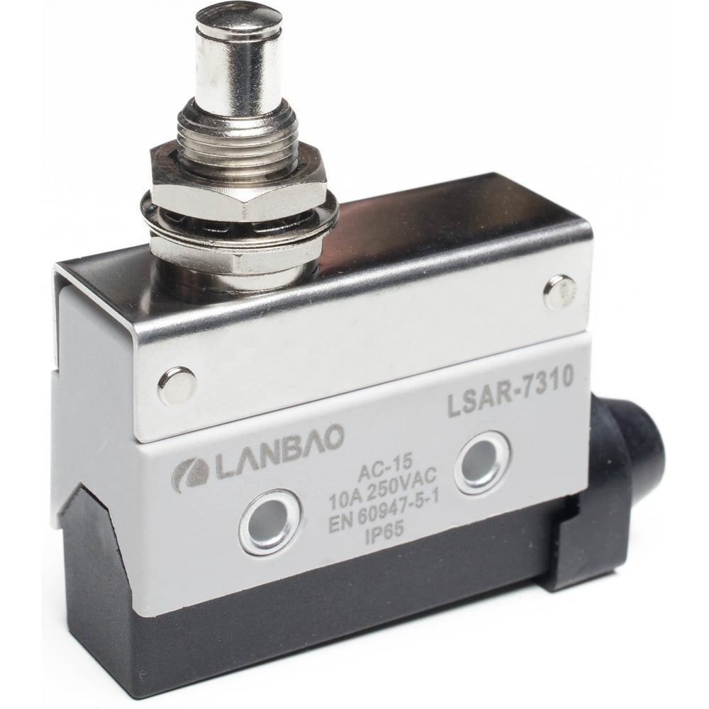 Изображение товара Kонцевой выключатель мгновенного действия Lanbao LSAR7-310 корпус 54x21,1x65 цинковый сплав,IP65,NO/NC плунжер 08-00052612
