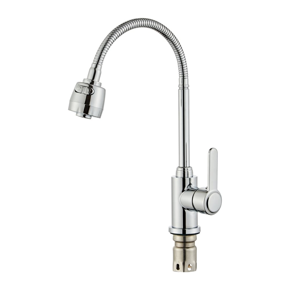 Изображение товара Смеситель для кухни ViEiR однорычажный нержавеющий с гибким изливом и аэратором