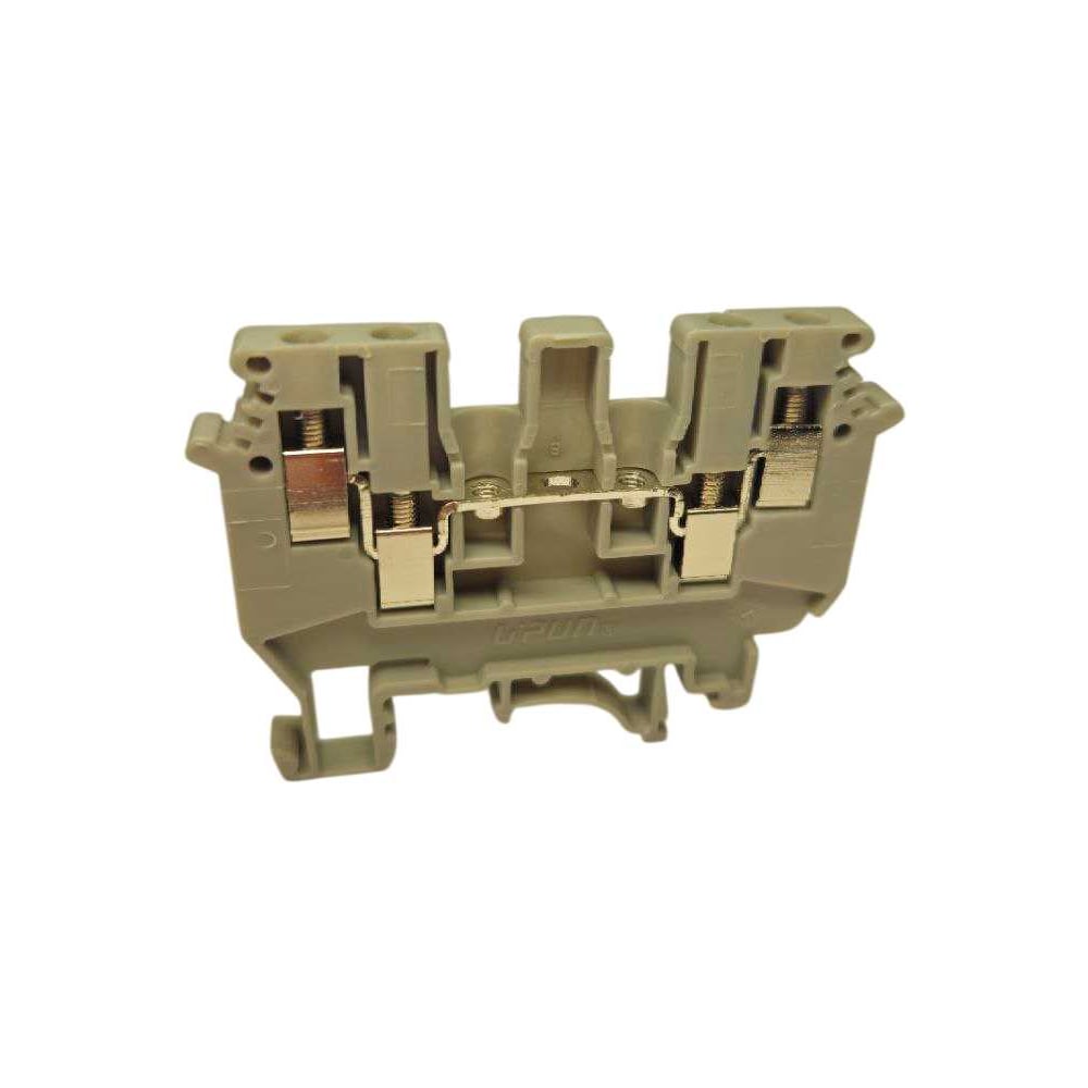 Изображение товара Проходная клемма UPUN UKJ-2.5/2X2, 4 точки подключения в клемме, тип фиксации провода: винтовой, номинальное сечение: 2,5 мм кв., 32A, 800V, ширина: 5,2 мм, цвет: серый, 60 шт. erp859349