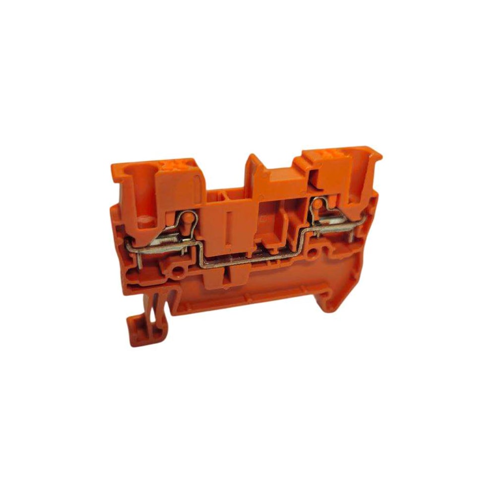 Изображение товара Проходная клемма UPUN UJ6-2.5(OG), 2 точки подключения в клемме, тип фиксации провода: push-in, номинальное сечение: 2,5 мм кв., 24A, 800V, цвет: оранжевый, 100 шт. erp859392