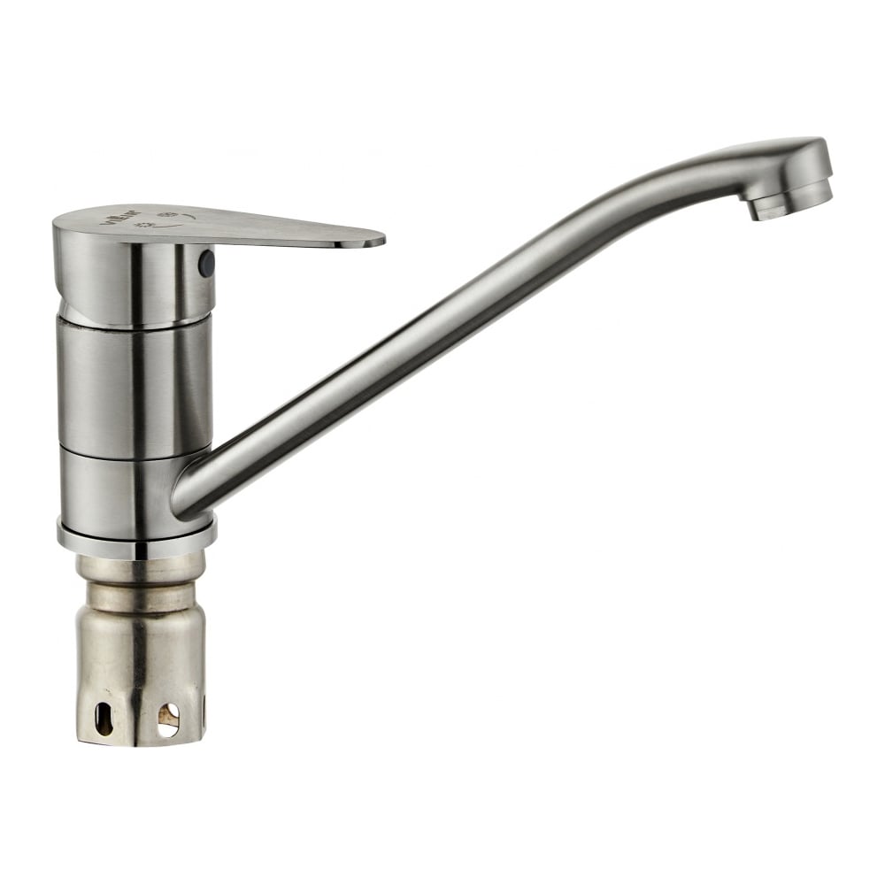 Изображение товара Современный однорычажный смеситель для кухни из нержавеющей стали сатин V15035