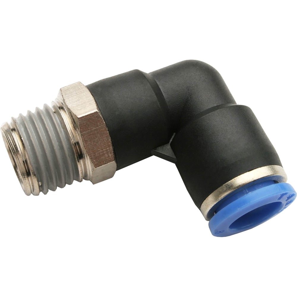 Изображение товара Пневматический фитинг NBPT PL 16-06-R 3/4M-16 мм угловой латунь и пластик