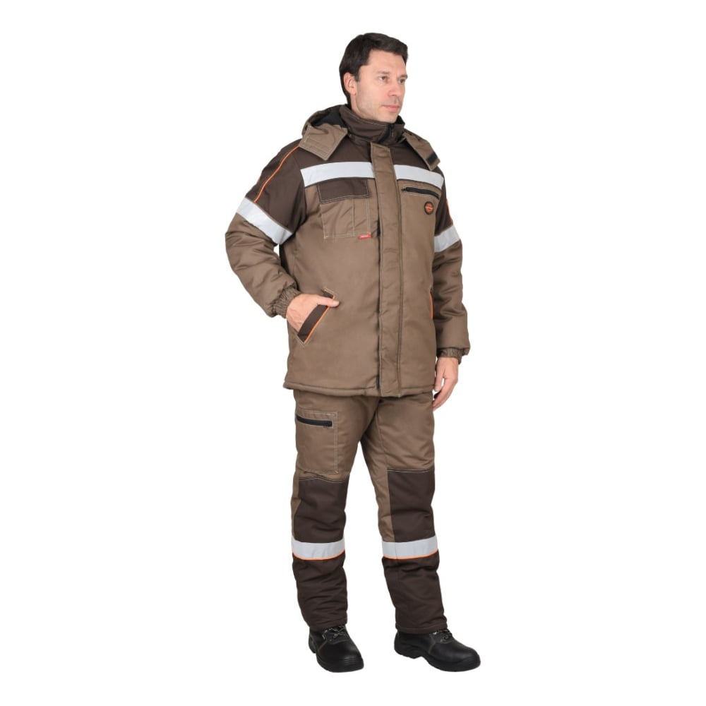 Изображение товара Костюм СИРИУС РОДОС зимний св. коричневый с т.коричневым р.  96-100/170-176 108171