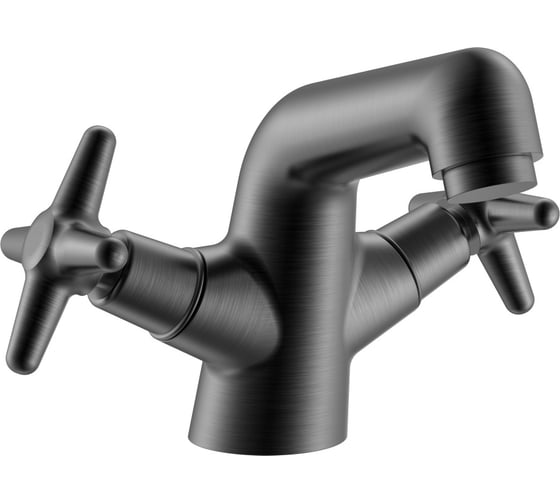 Изображение товара Смеситель для раковины ViEiR двухрычажный графит V220113-G