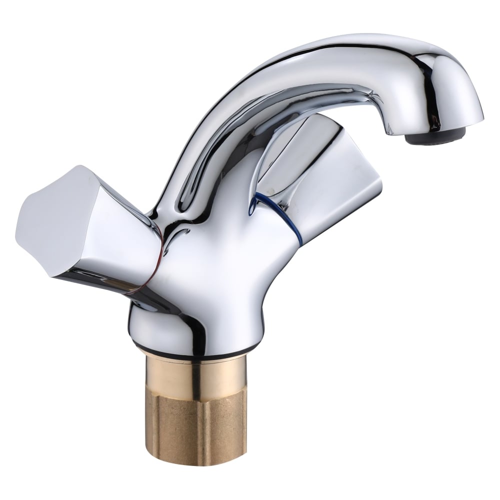 Изображение товара ViEiR V150111 двухрычажный хромовый смеситель для умывальника