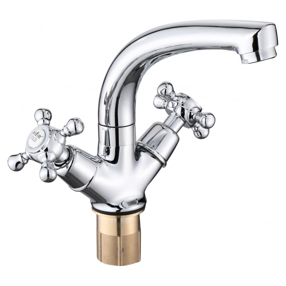 Изображение товара Современный двухрычажный смеситель для раковины ViEiR с поворотным изливом хром