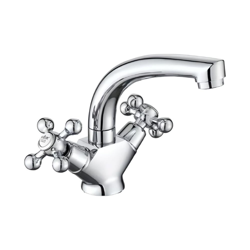 Изображение товара Смеситель для раковины ViEiR двухрычажный с поворотным изливом хром V140112