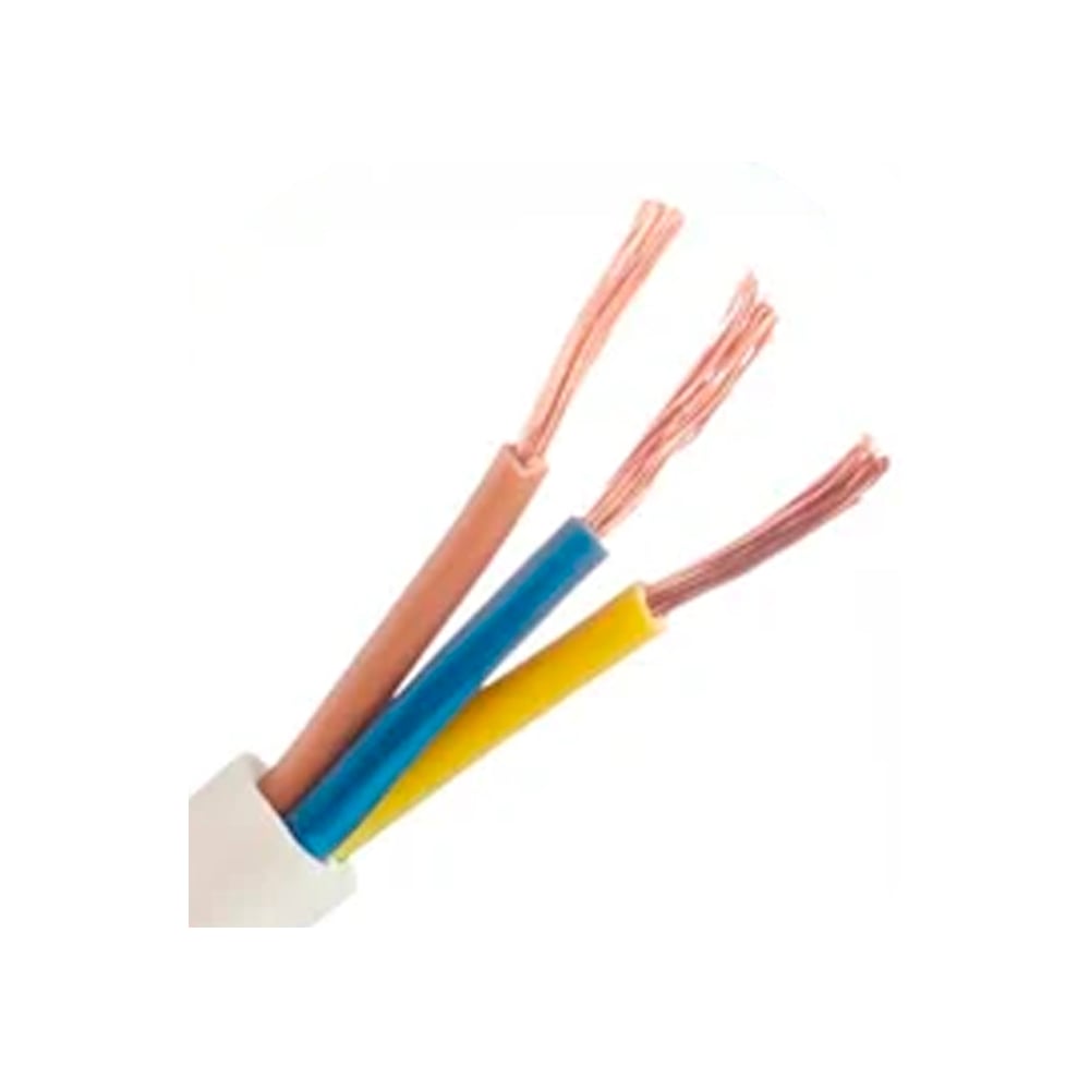 Изображение товара Электрокабель ПВС 3х2,5 100м ГОСТ А для электропроводки