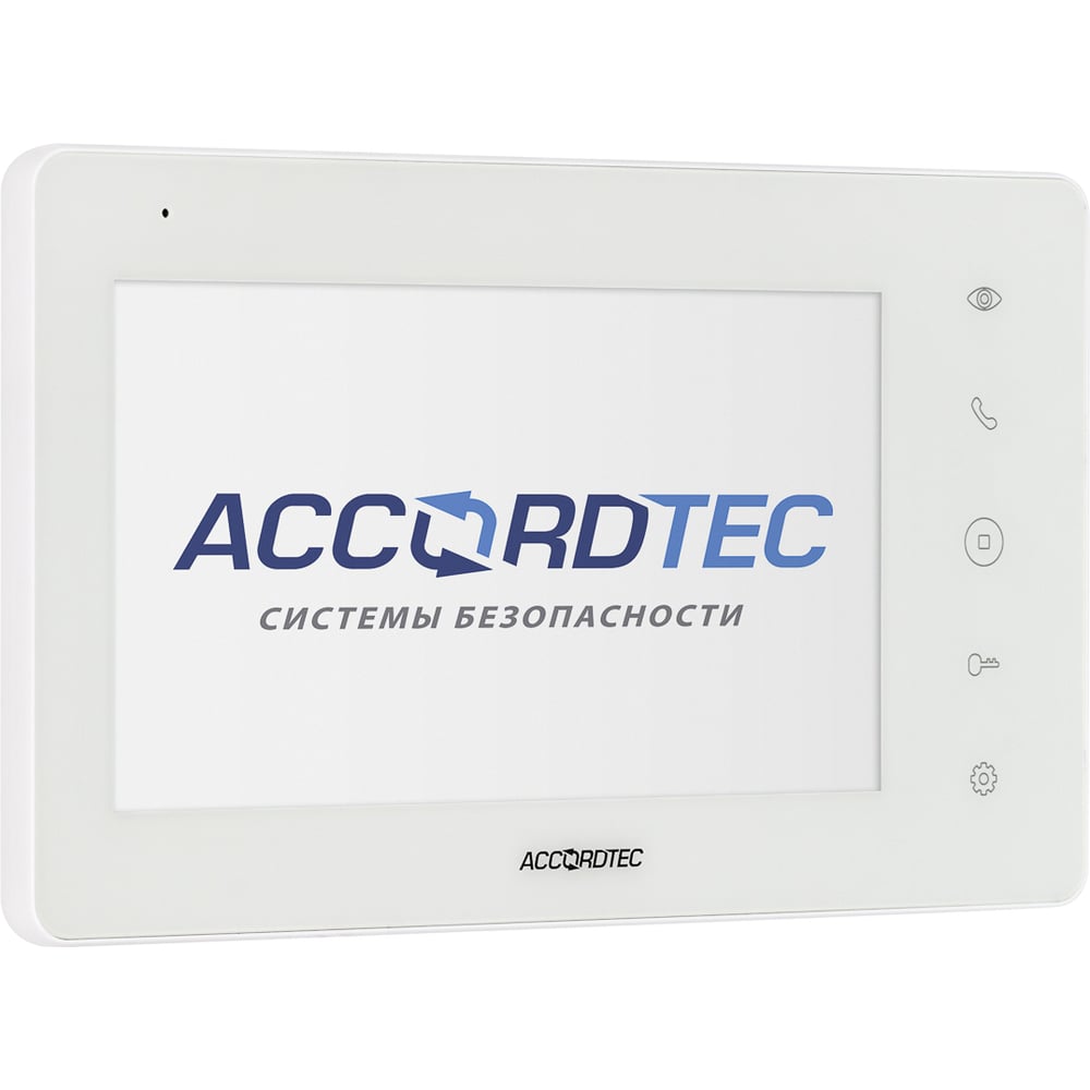 Изображение товара Видеодомофон ACCORDTEC AT-VD710W WH с 7-дюймовым дисплеем и 2 камерами