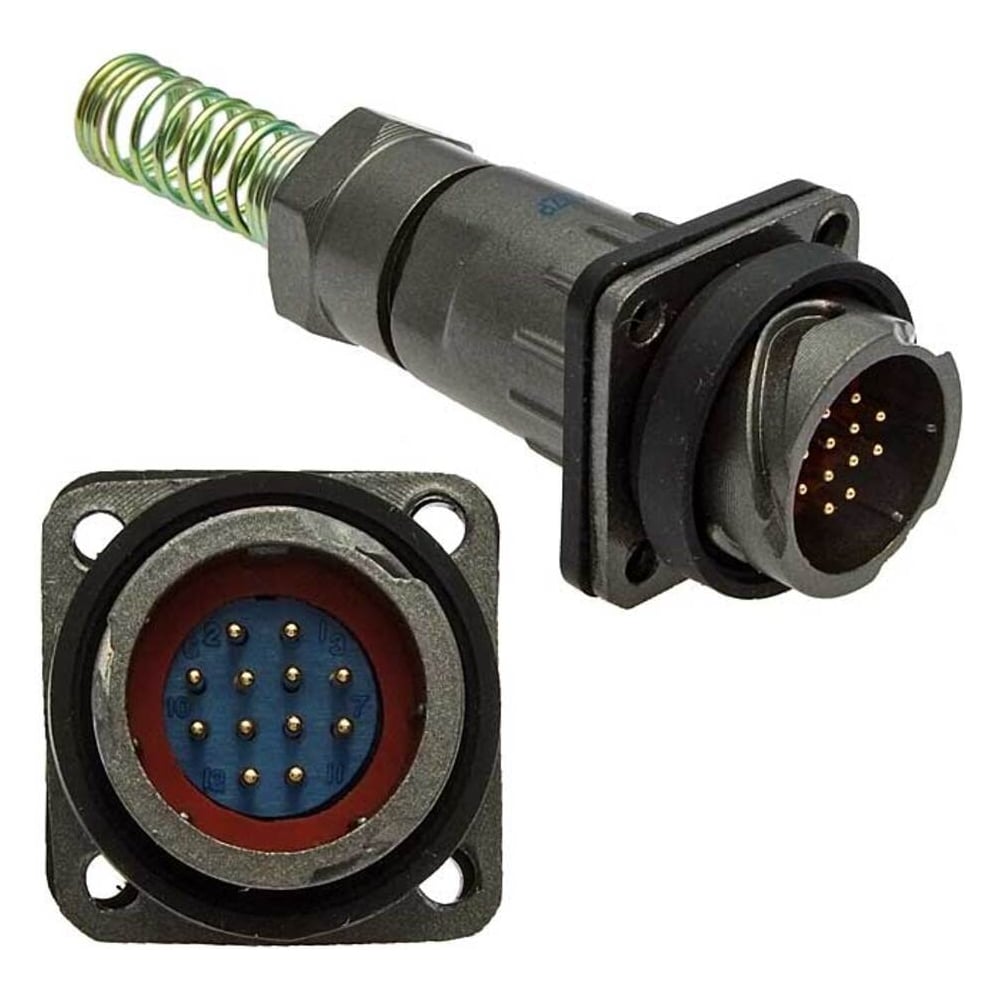 Изображение товара Разъем RUICHI FQ18 12pin ZPJ 8 IP67 алюминий 250 Вт 3 А