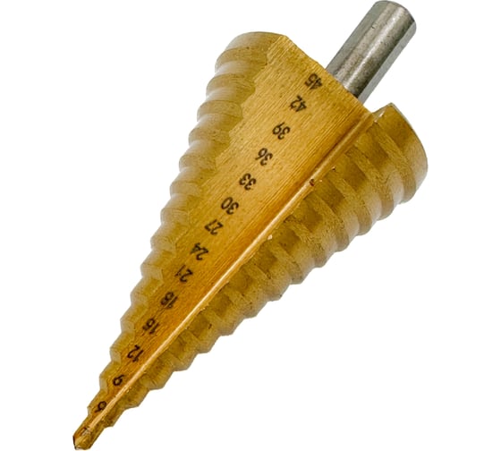Изображение товара Сверло SKOLE (SS2) по дереву/пластик ступенчатое эконом 4-45мм SS2-4-45