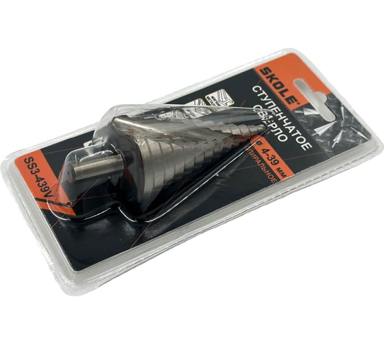 Изображение товара Сверло SKOLE (SS3)по металлу ступенчатое сталь М2 4-39мм витое SS3-4-39V