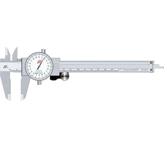 Изображение товара Штангенциркуль CHUAN ШЦК-1 0-300х0.02 с круговой шкалой (ГРСИ 94479-25) 1012403002