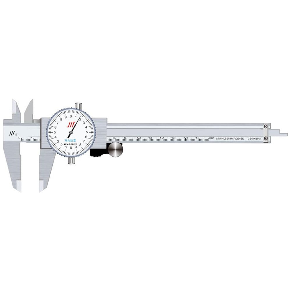 Изображение товара Штангенциркуль CHUAN ШЦК-1 0-200х0.02 с круговой шкалой (ГРСИ 94479-25) 1012402002