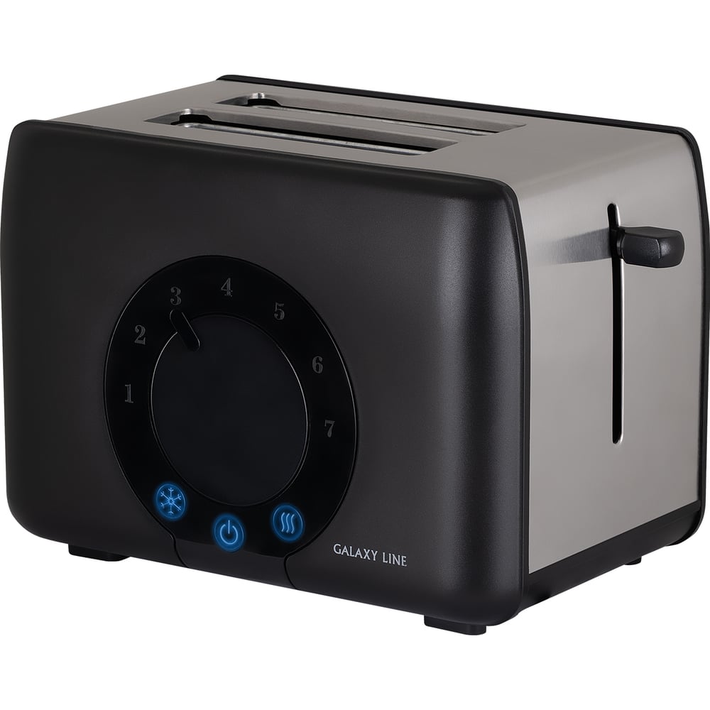 Изображение товара Электрический тостер Galaxy Line GL 2910 2 тоста черный мощность 1200 Вт