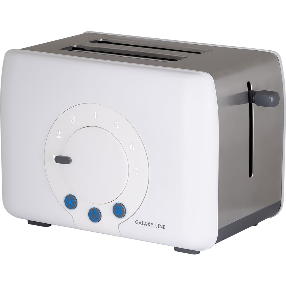 Изображение товара Электрический тостер Galaxy Line GL 2910 белый мощность 1200 Вт