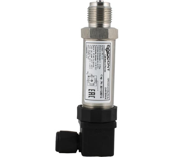 Изображение товара Преобразователь давления INNOCONT диапазон 0...1 бар, точность 0,5%, -40 +125 С, 12-36 VDC, IPS-1-G