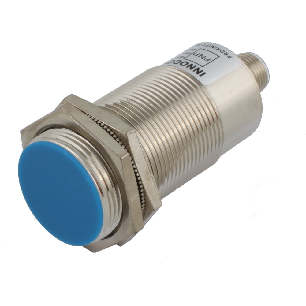 Изображение товара Индуктивный датчик INNOCONT M30x1,5, цилиндр, зона 10 мм, IP65, нержавеющая сталь