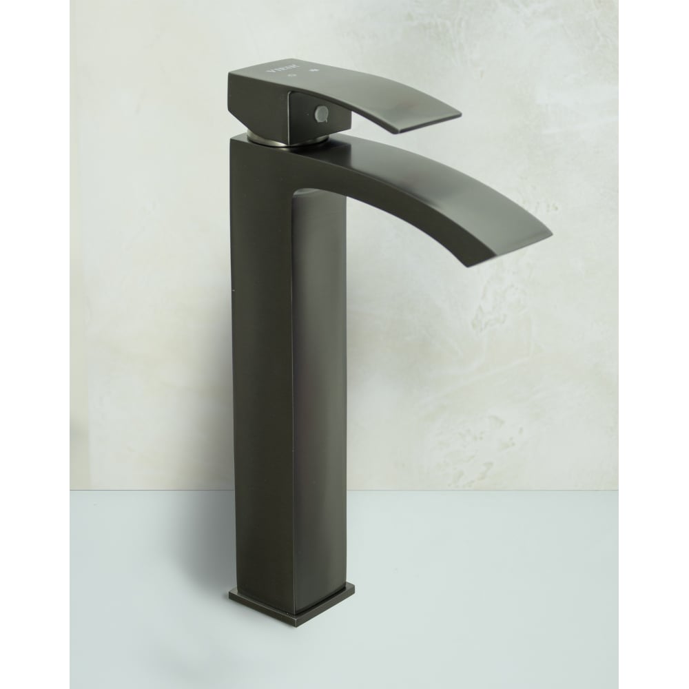 Изображение товара Смеситель для раковины ViEiR однорычажный графит с высоким изливом