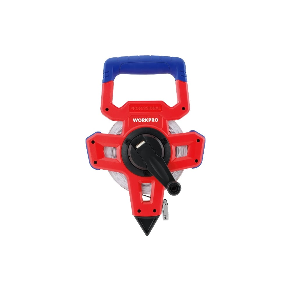 Изображение товара Геодезическая рулетка WORKPRO PRO 100м с ручкой фибергласс стекловолокно