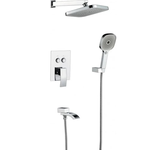 Изображение товара Смеситель скрытого монтажа для душа ViEiR 3 функции, хром, для верхнего душа и гигиенического душа V443563