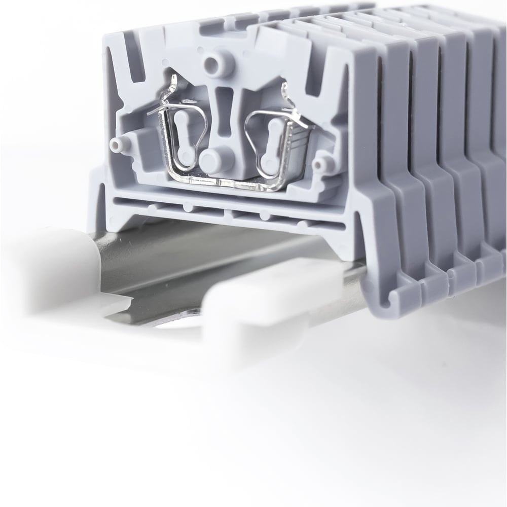 Изображение товара Клемма SYK KLR 2.5 мм² 30 А V0 для DIN-рейки, серый цвет