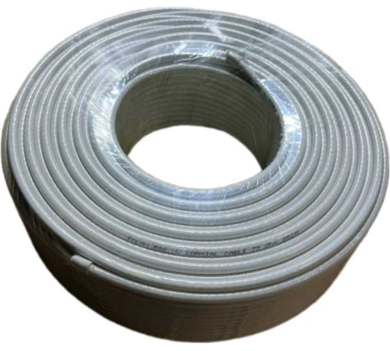 Изображение товара Кабель Folan RG6 UW 1.02 мм CCS, оплетка 48x0.12 мм AL, оболочка PVC белый, бухта 100 м FLRG6UW48