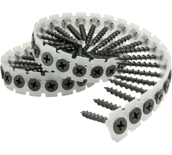 Изображение товара Шурупы по гипсокартону в ленте DCUT 3.5X25мм 50шт/лента 20 лент в упаковке DC3525C1022A