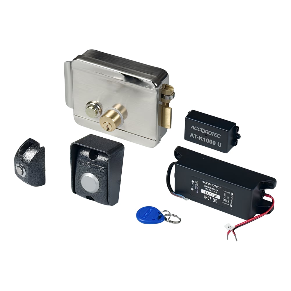 Изображение товара Комплект ACCORDTEC СКУД №7 дом лайт AT-24286 для контроля доступа металлокорпус