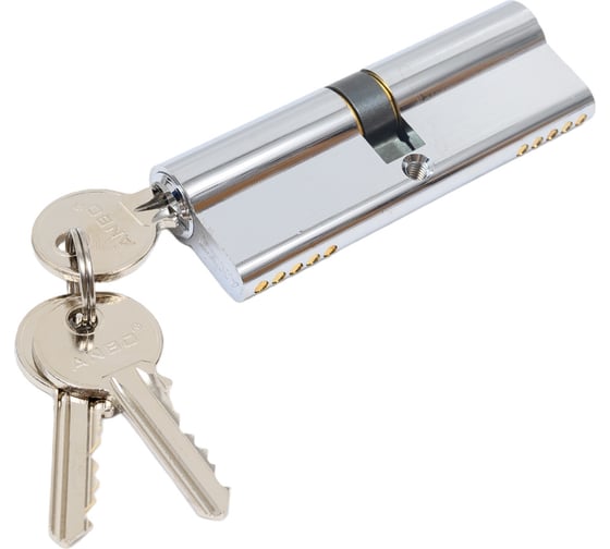 Изображение товара Цилиндр замка ANBO 2200 ключ/ключ, английский, 3 ключа, никель 4545 l3599 ANBO22004545