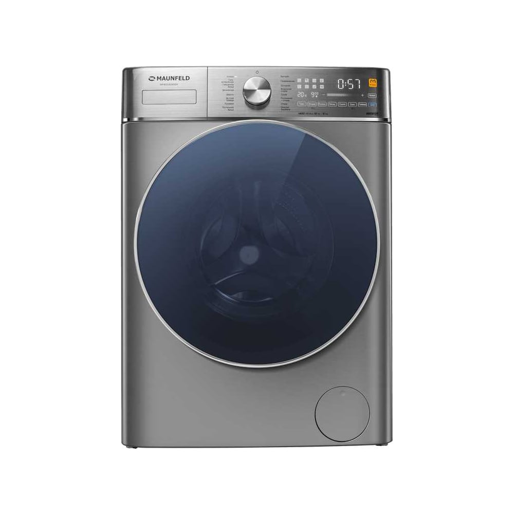 Изображение товара Стиральная машина с сушкой MAUNFELD MFWD14106S04 10 кг стирка 6 кг сушка нержавеющая сталь
