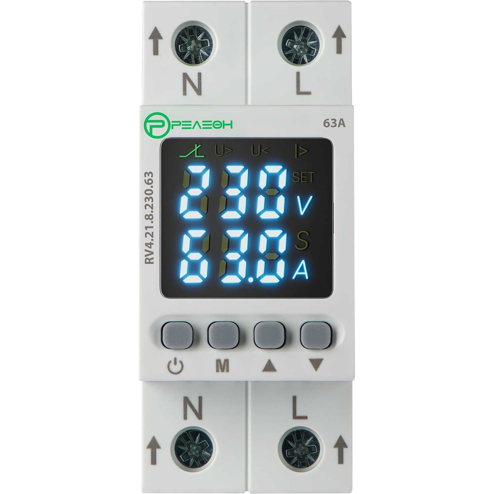 Изображение товара Реле контроля напряжения и тока Релеон 1L RV421823063 для автоматизации и защиты электросетей