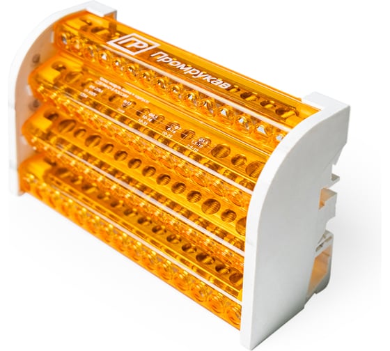 Изображение товара Шина на DIN-рейку Промрукав в корпусе (кросс-модуль) 4х15 PR08.32834