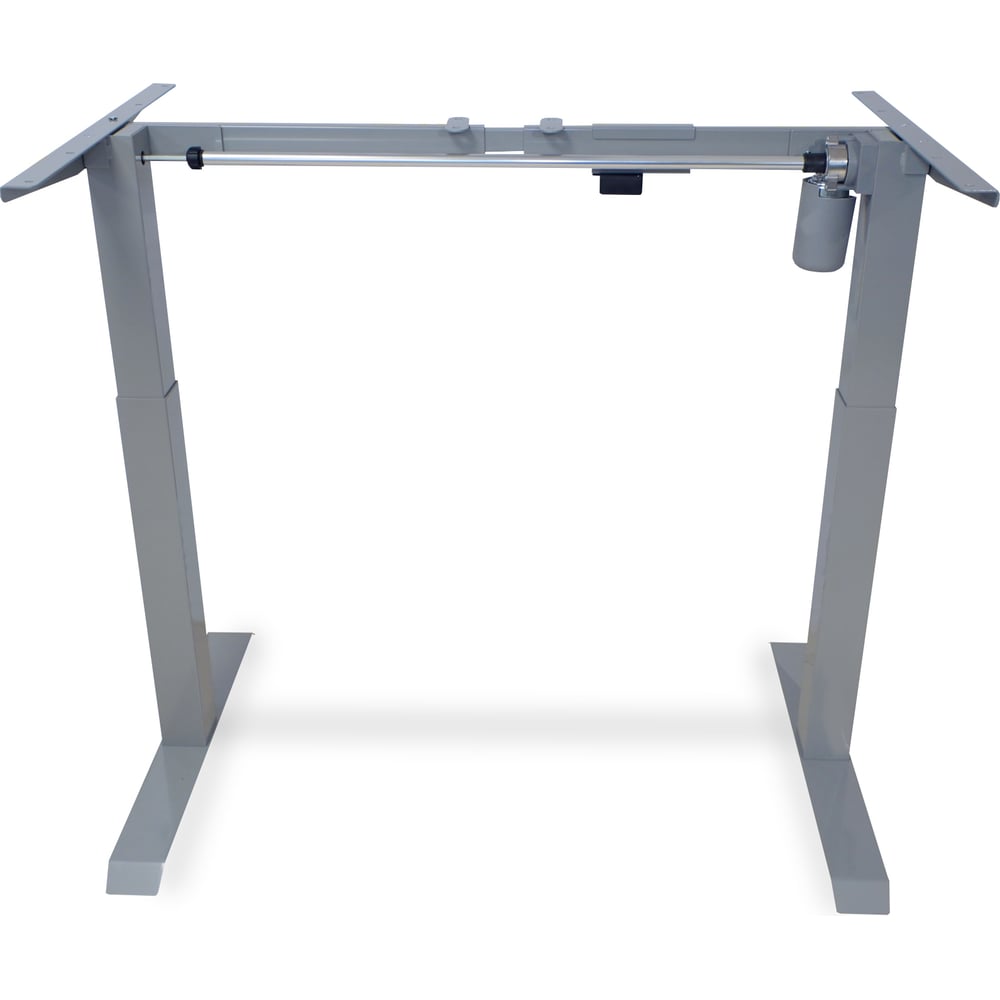 Изображение товара Стол с регулируемой высотой StolStoya МОТОР рама серая и столешница ЛДСП белая 145х80 PE211ISSLB145