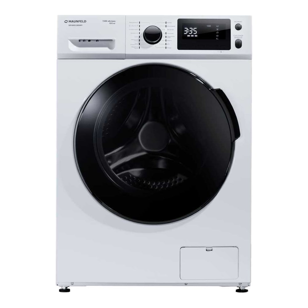 Изображение товара Современная стиральная машина с сушкой MAUNFELD MFWM1586WH инвертор пар Изображение товара Современная стиральная машина с сушкой MAUNFELD MFWM1586WH инвертор пар